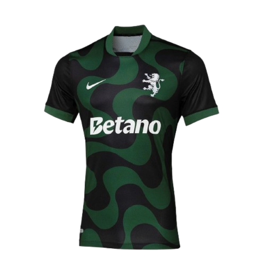 Sporting Third 25/26 Torcedor Nike - Preto e Verde