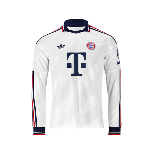 Bayern De Munique Away Manga Longa 26/27 Torcedor Adidas - Branca