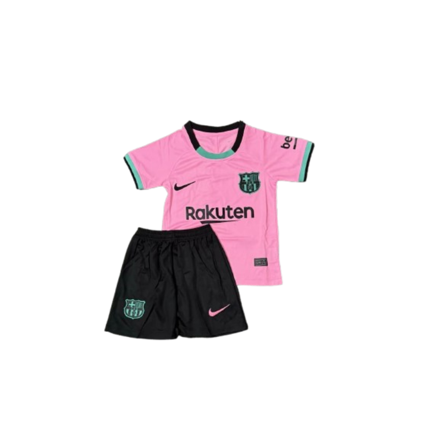Kit Infantil Barcelona Third Retrô 20/21 - Rosa