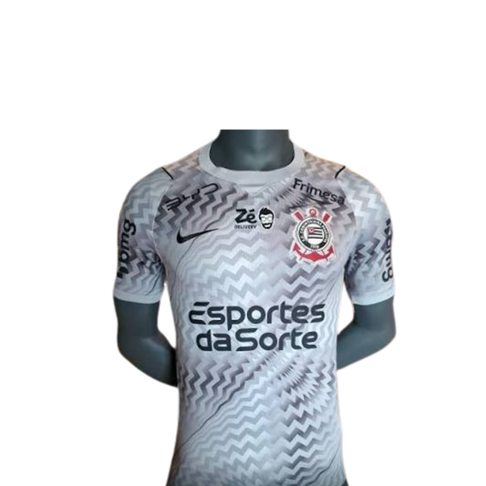 Corinthians Goleiro 26/27 Torcedor Com Patrocínios Nike - Cinza