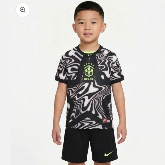 Kit Infantil Brasil Goleiro 26/27 - Cinza