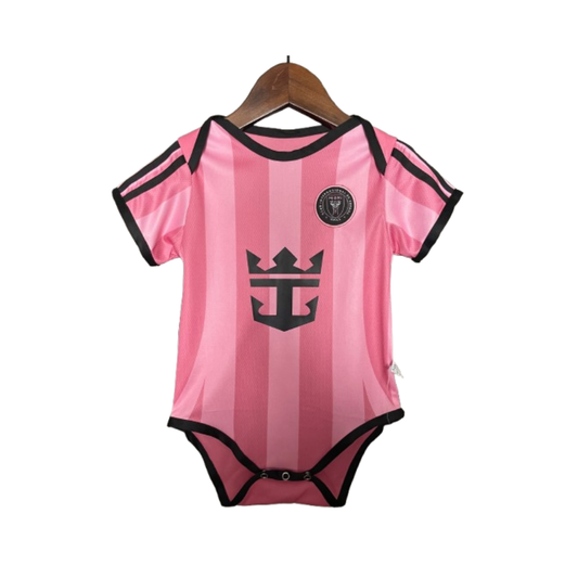 Body Bebê Infantil Inter Miami Home 25/26 Unissex - Rosa