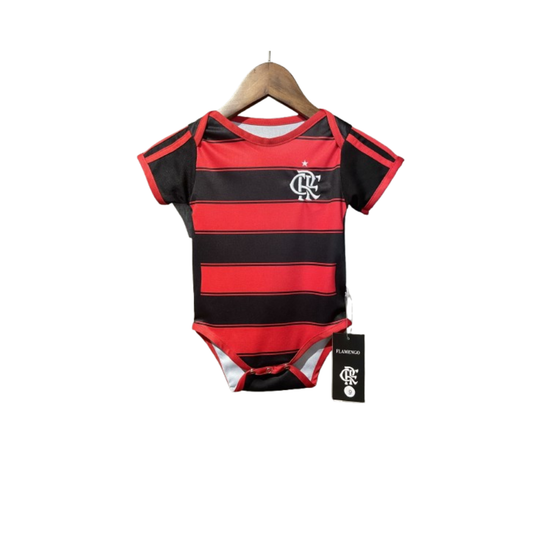 Body Bebê Infantil Flamengo Home 25/26 - Vermelho e Preto