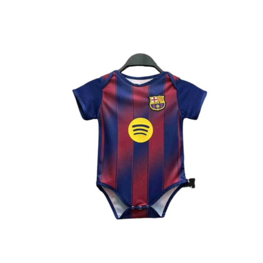 Body Bebê Infantil Barcelona Home 25/26  - Grená