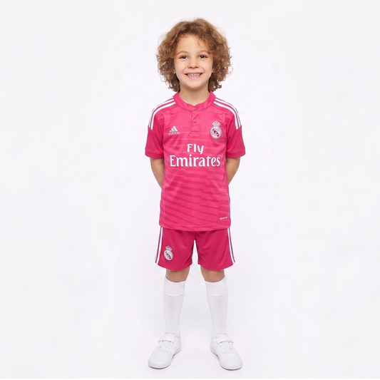 Kit Infantil Real Madrid Home Away 14/15 - Rosa