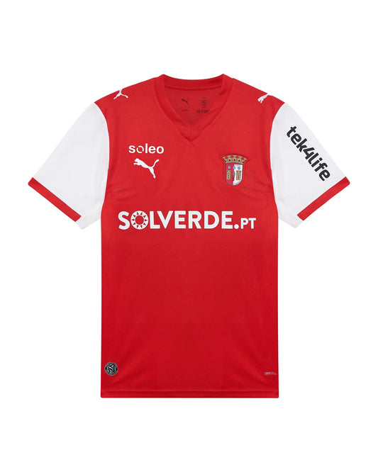 Braga Home 26/27 Torcedor Puma - Vermelho e Branco