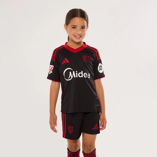 Kit Infantil Sevilla Third 25/26 - Preto