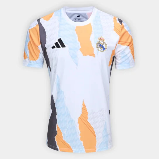 Real Madrid Pré Jogo 24/25 Torcedor Adidas - Colorida
