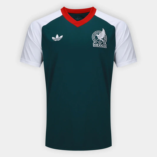 Mexico Pré Jogo 26/27 Masculino Torcedor Adidas - Verde e Branca