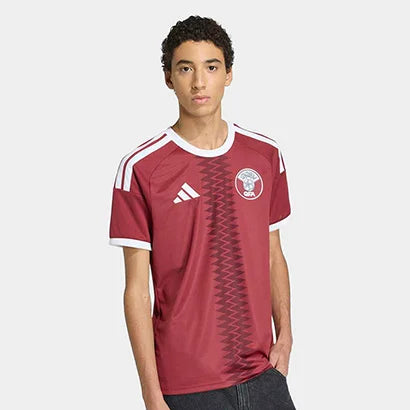 Qatar Home 26/27 Torcedor Adidas  - Vinho