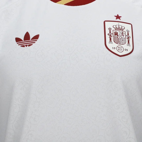 Espanha Away 26/27 Masculino Adidas Torcedor - Branco