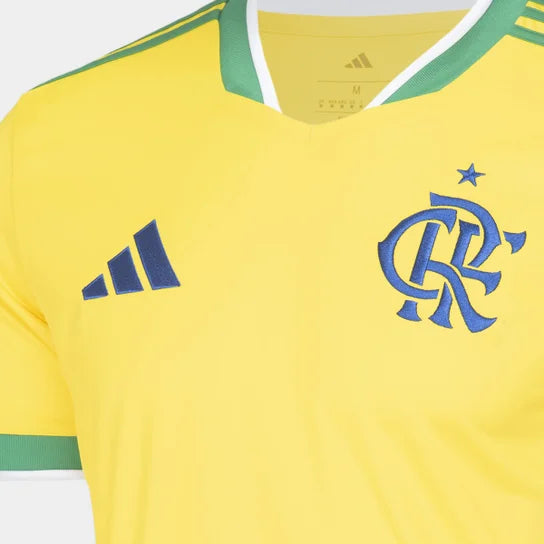 Flamengo Edição Especial Brasil 26/27 Torcedor Adidas Masculina - Amarela
