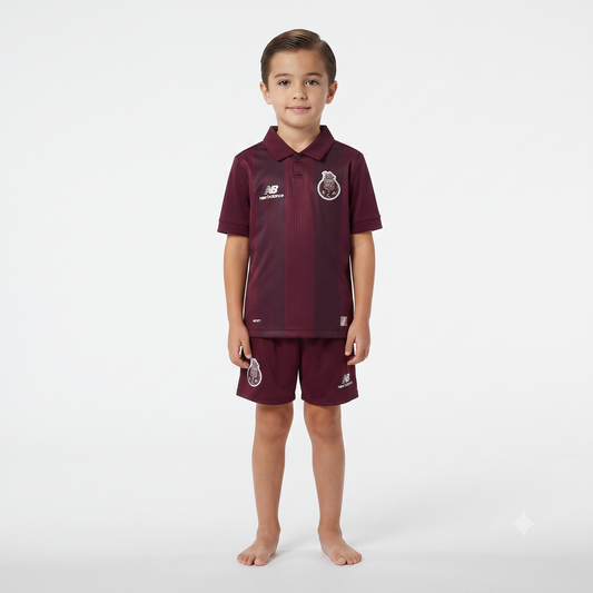 Kit Infantil Porto Away 26/27  - Roxo