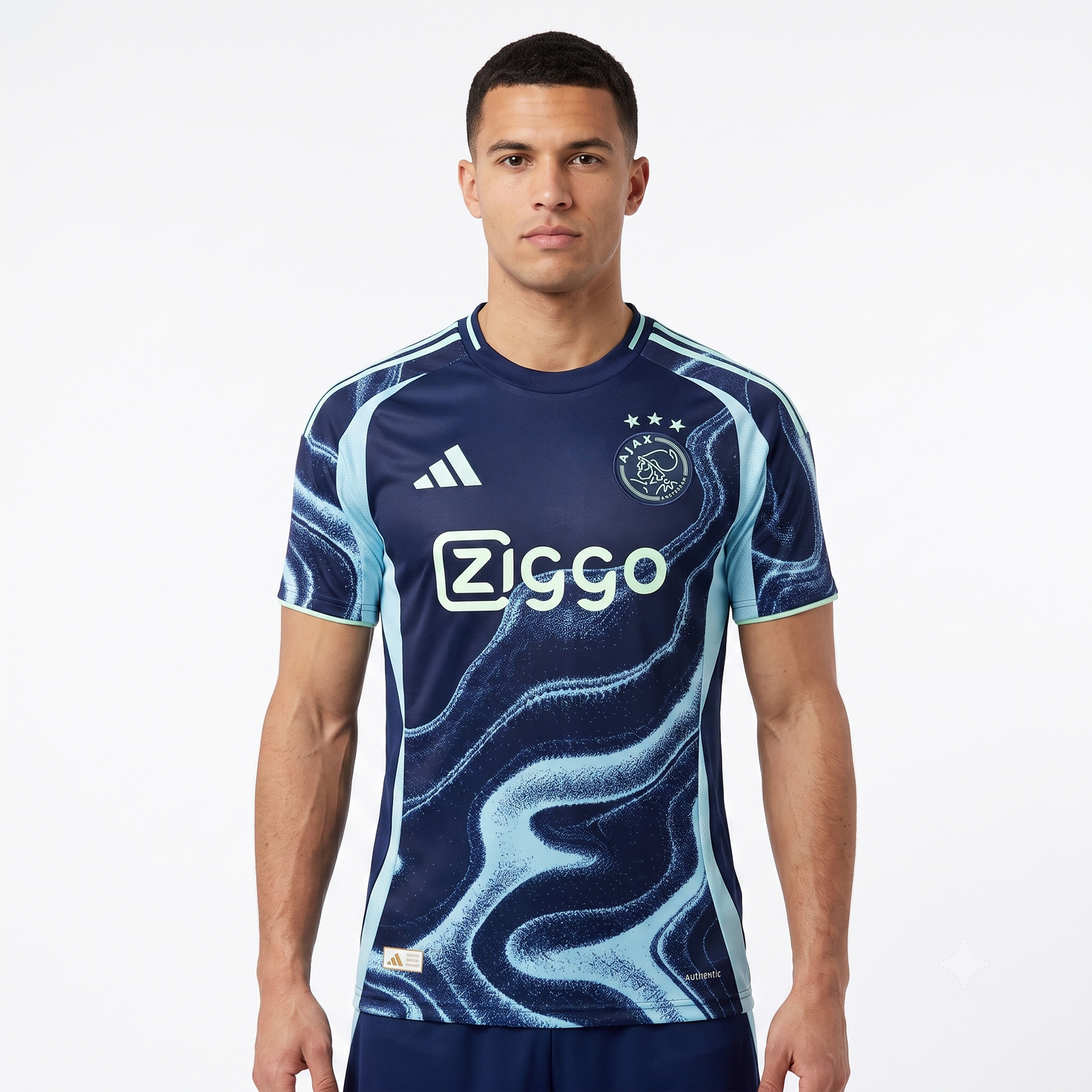 Ajax Away 25/26 Jogador Adidas - Azul