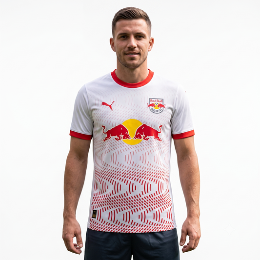RB Bragantino Home 25/26 Jogador Puma Masculino -  Branca e Vermelha
