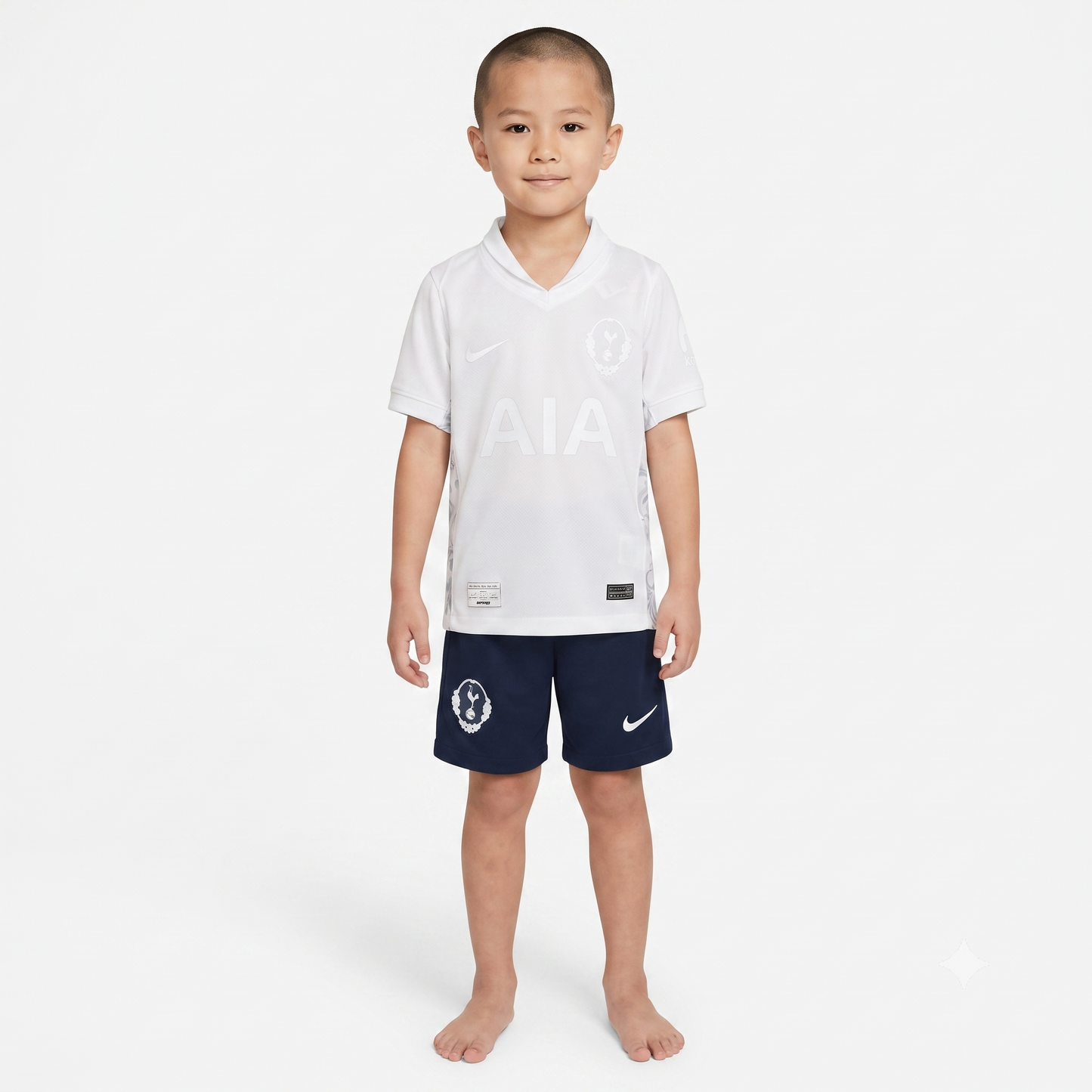 Kit Infantil Tottenham Fourth 25/26 - Branco