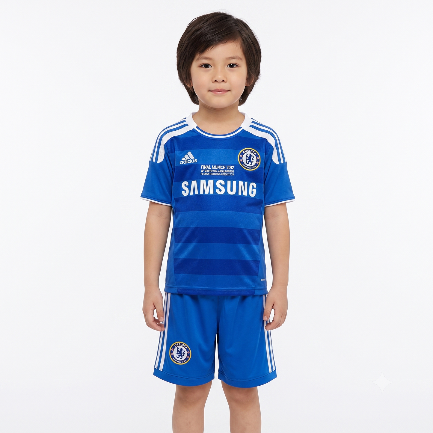 Kit Infantil Chelsea Home Retrô 11/12 - Azul