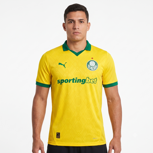 Palmeiras Third 25/26 Jogador Puma Masculina - Amarela