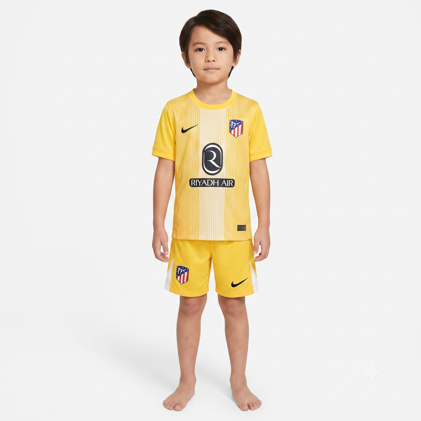 Kit Infantil Atlético de Madrid Goleiro 25/26 - Amarelo