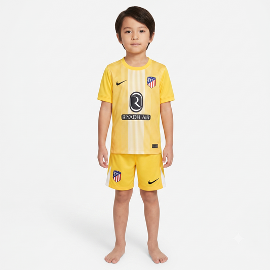 Kit Infantil Atlético de Madrid Goleiro 25/26 - Amarelo
