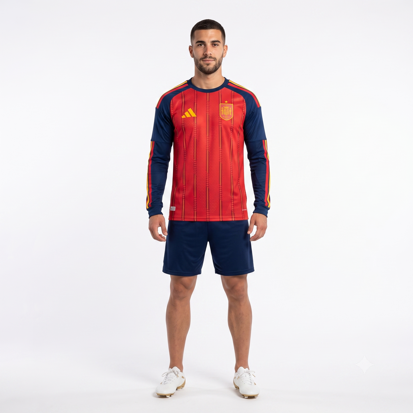 Espanha Home Manga Longa 26/27 Masculino Adidas Jogador - Vermelho