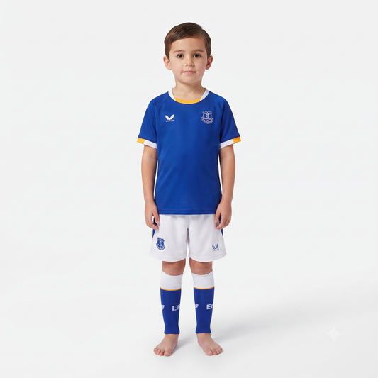 Kit Infantil Everton Home 26/27 Castore - Azul