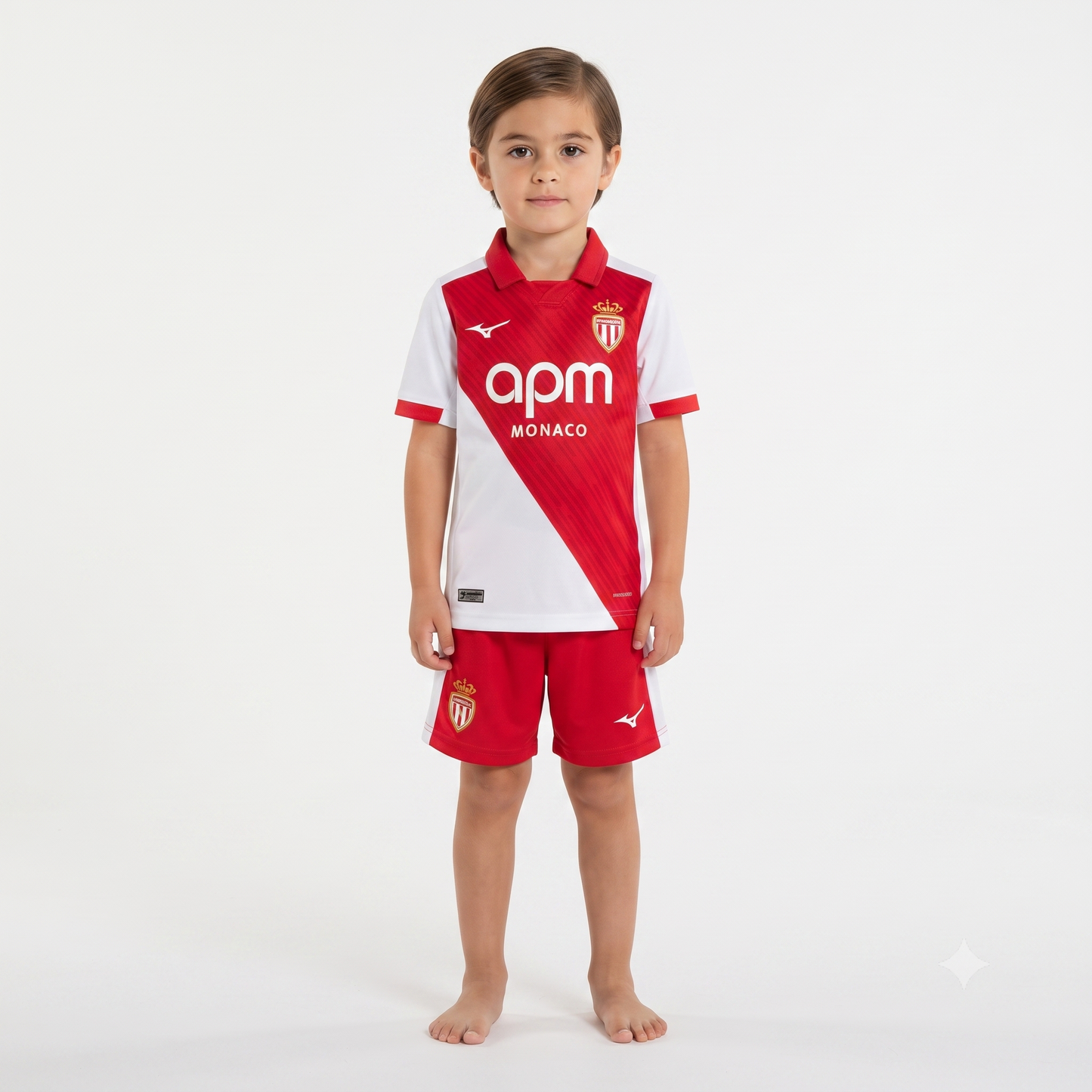 Kit Infantil Monaco Home 26/27 - Vermelho e Branco