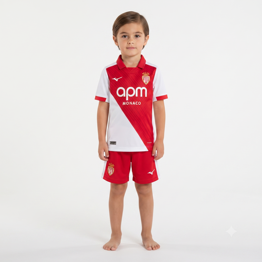Kit Infantil Monaco Home 26/27 - Vermelho e Branco