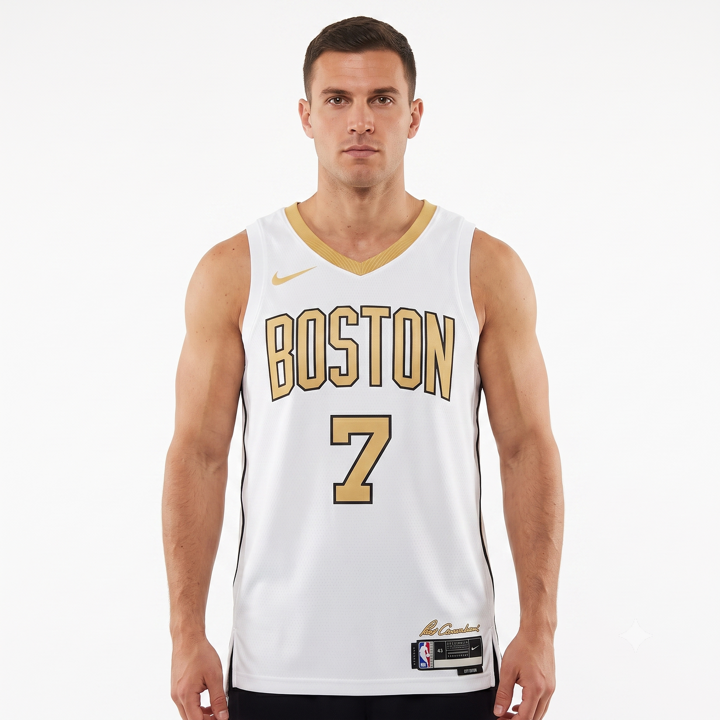 Regata Boston Celtics Masculina - Branca e Dourada
