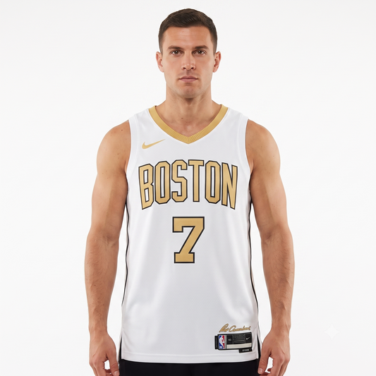 Regata Boston Celtics Masculina - Branca e Dourada