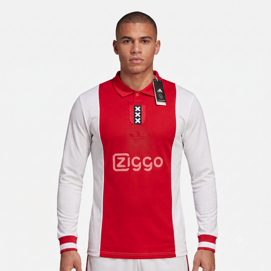 Ajax 125 Anos 25/26 Manga Longa Jogador Adidas - Vermelho e Branco