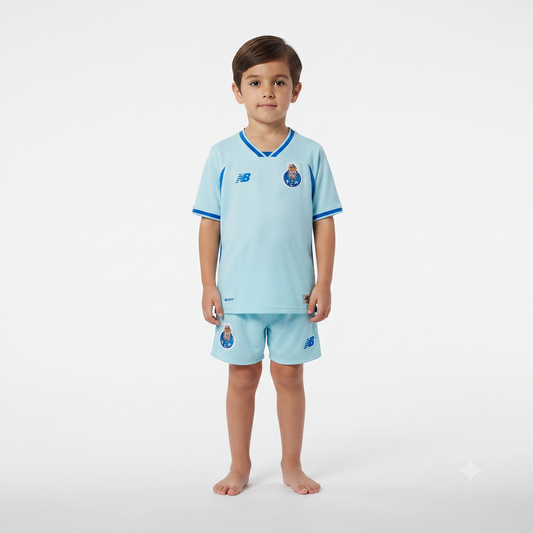 Kit Infantil Porto Third 26/27  - Azul Claro
