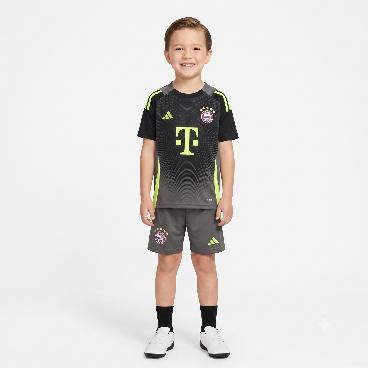 Kit Infantil Bayern de Munique Goleiro 25/26 - Cinza