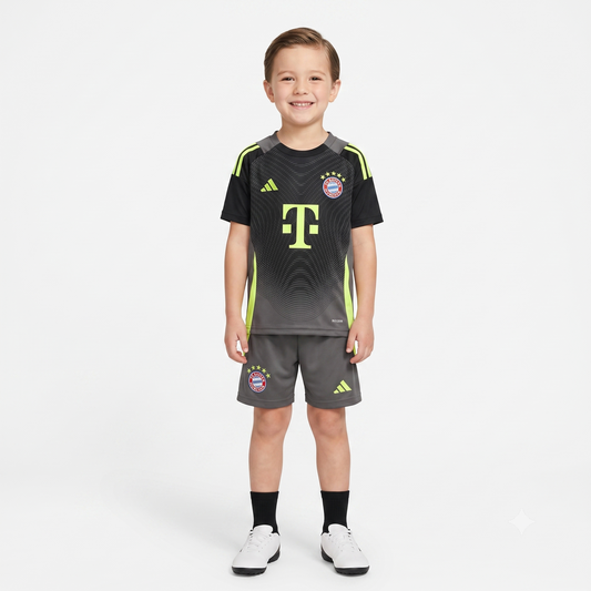 Kit Infantil Bayern de Munique Goleiro 25/26 - Cinza