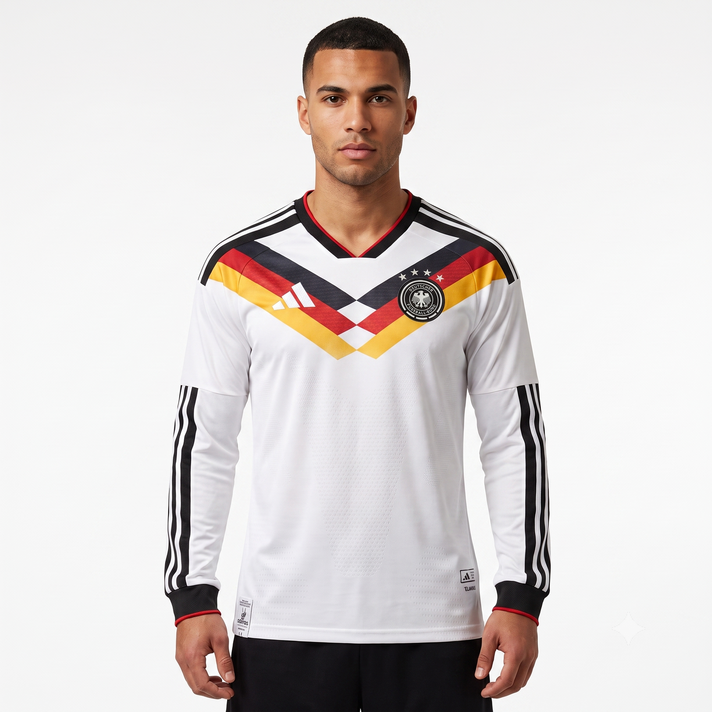Alemanha Home Manga Longa 26/27 Jogador Masculino Adidas - Branca