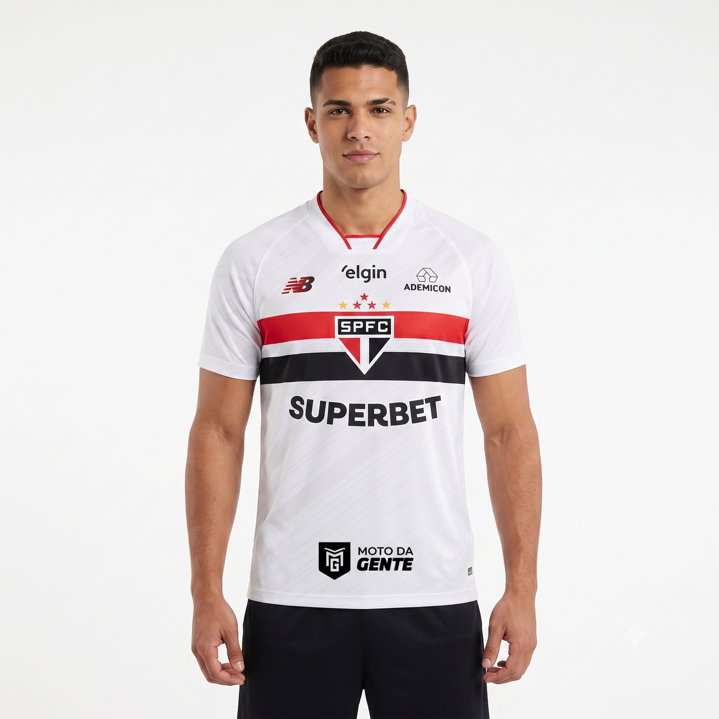 São Paulo Home 26/27 Jogador Com Patrocinadores NB - Branco