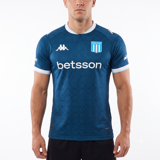 Racing Away 25/26 Jogador Masculino Kappa - Azul Escuro
