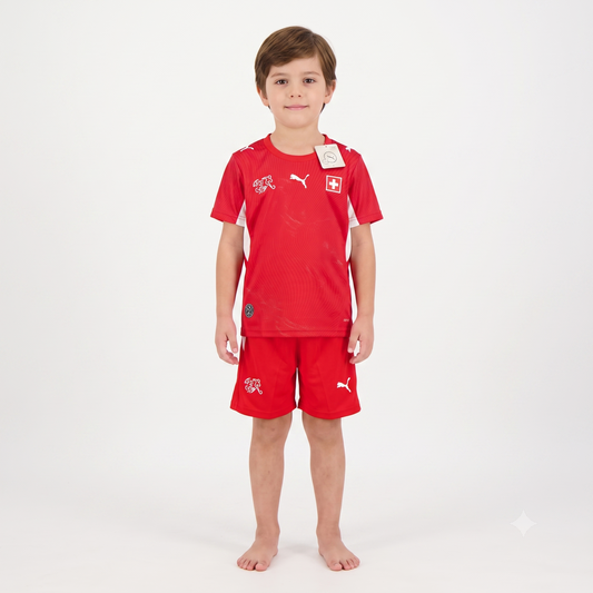 Kit Infantil Suiça Home 26/27 - Vermelho