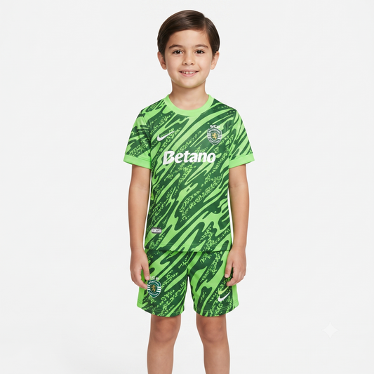 Kit Infantil Sporting Goleiro 25/26  - Verde