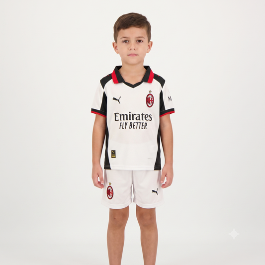 Kit Infantil Milan Fourth 25/26  - Cinza