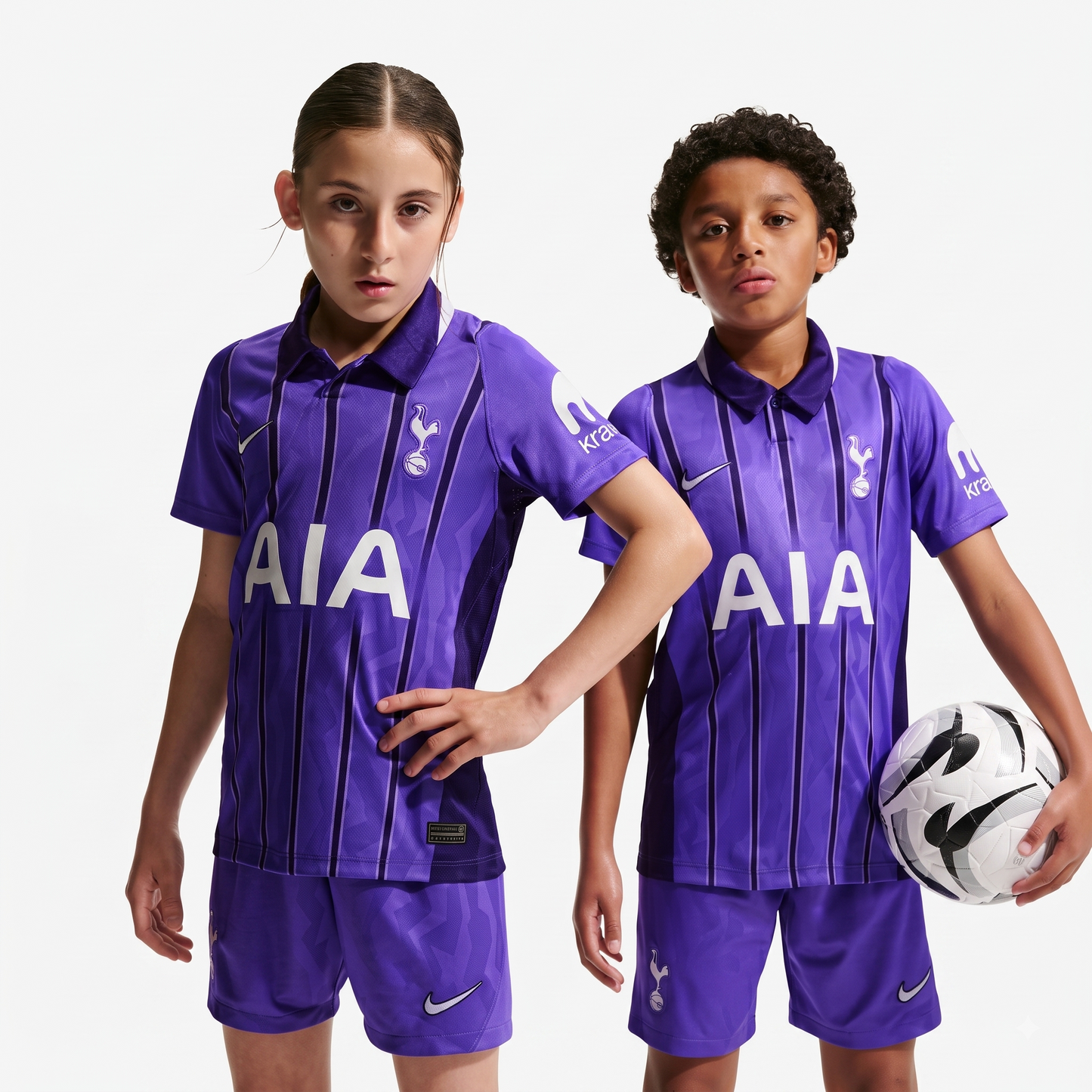 Kit Infantil Tottenham Third 26/27 - Roxo