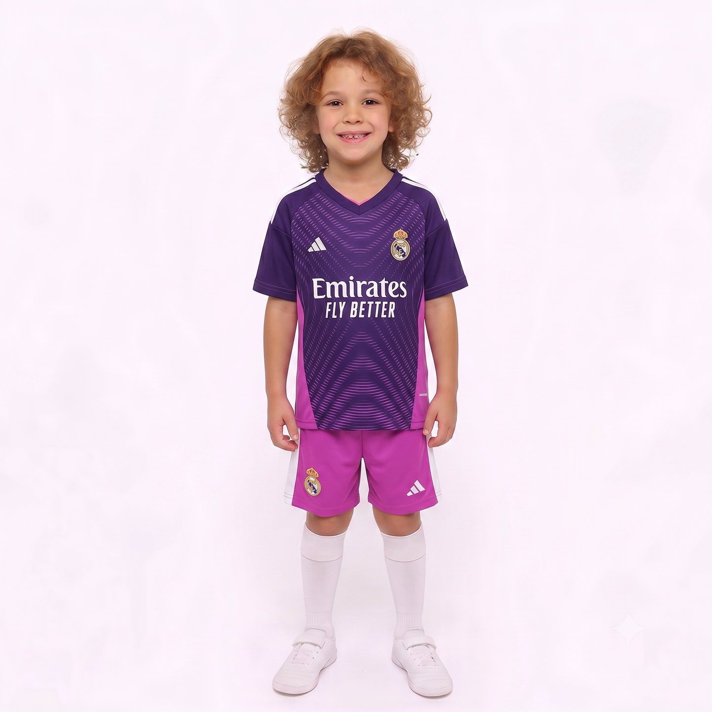 Kit Infantil Real Madrid Goleiro 25/26 - Roxo