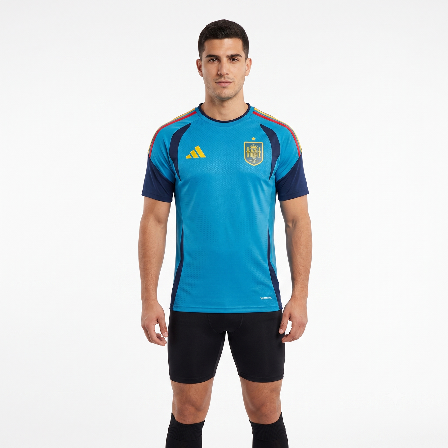 Espanha Treino 26/27 Masculino Adidas Jogador - Azul Claro