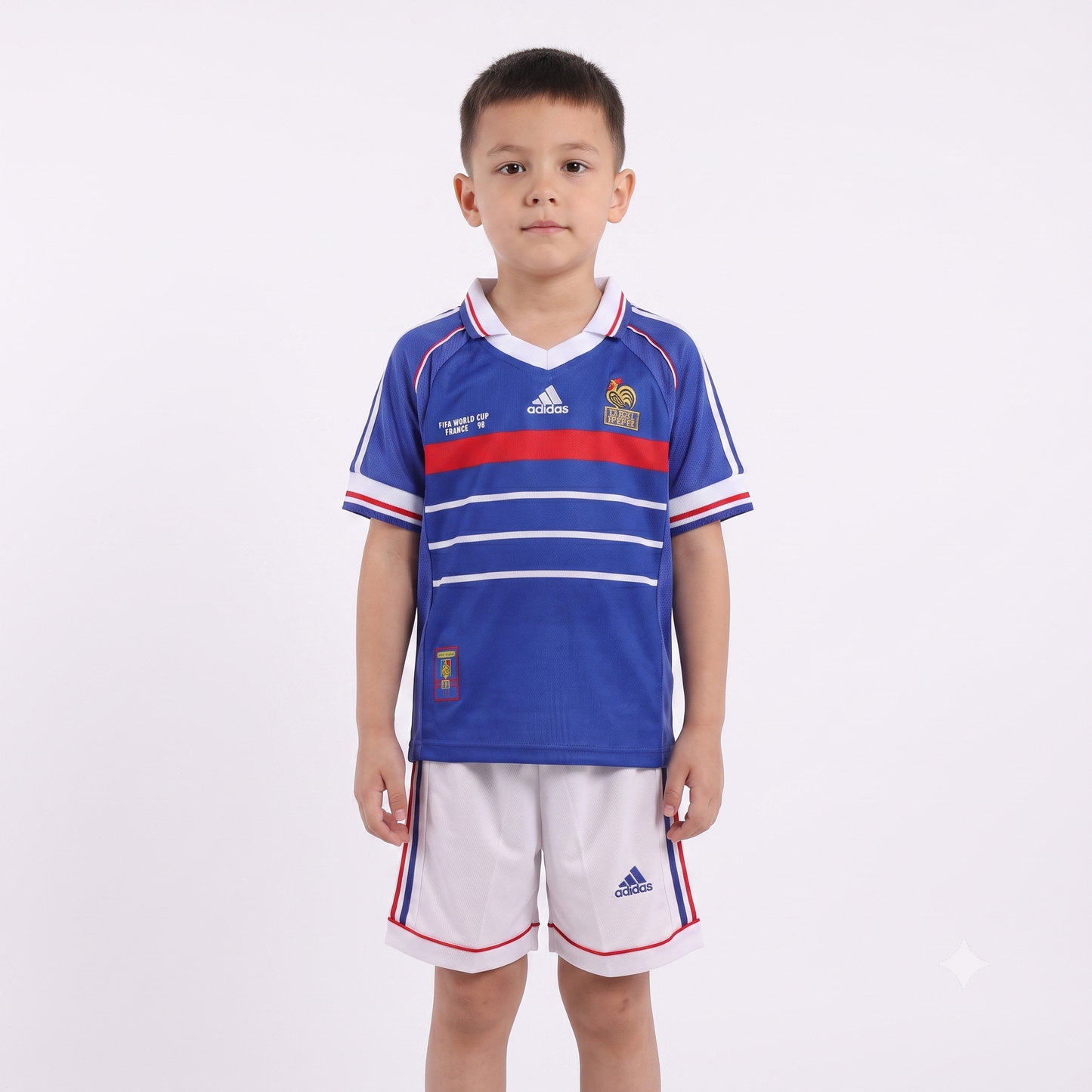Kit Infantil França Home Retro 1998 - Azul