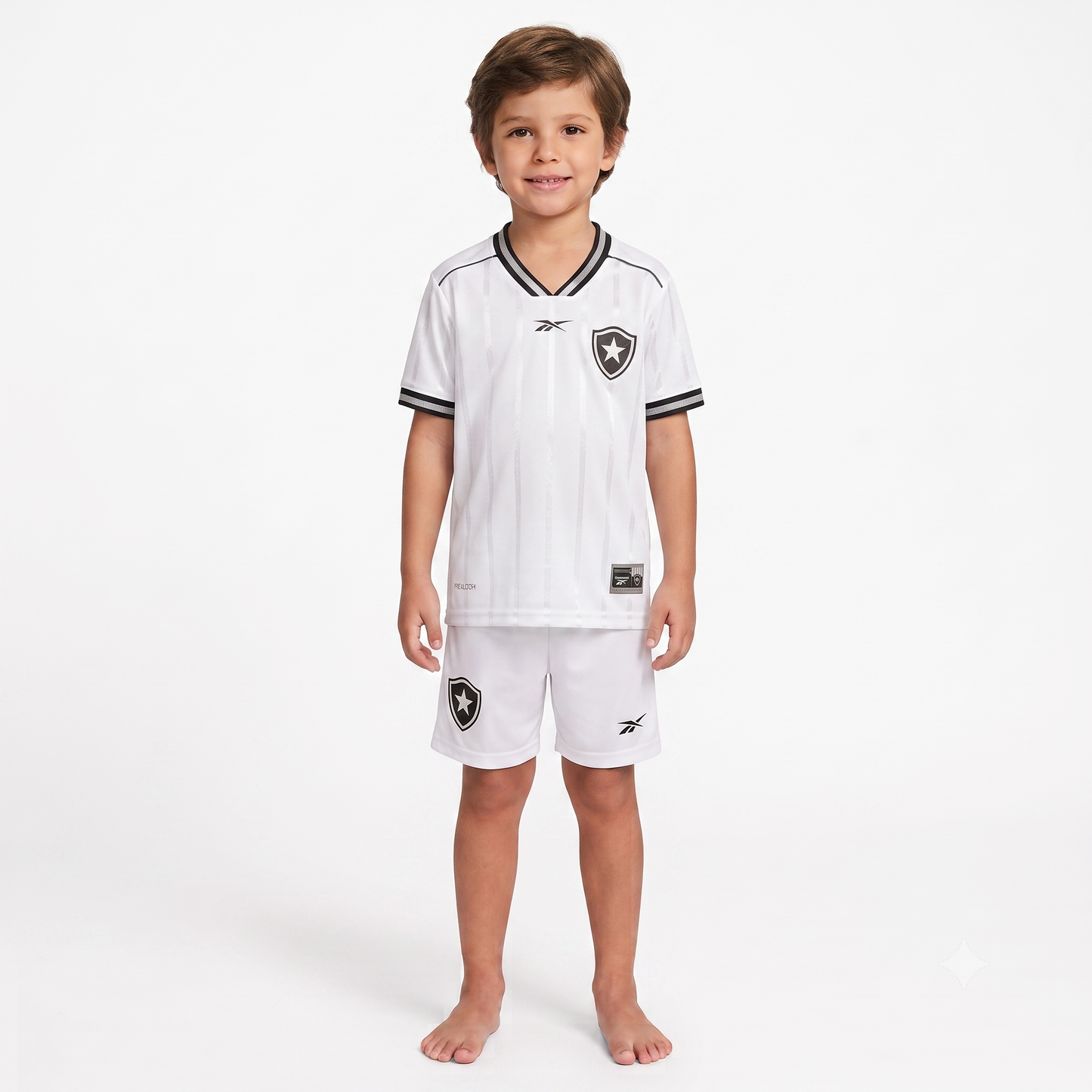 Kit Infantil Botafogo Third 25/26 Reebok - Branca