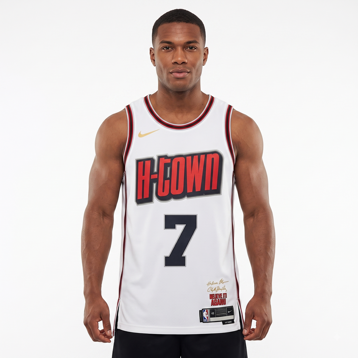 Regata Houston Rockets Masculina - Branca