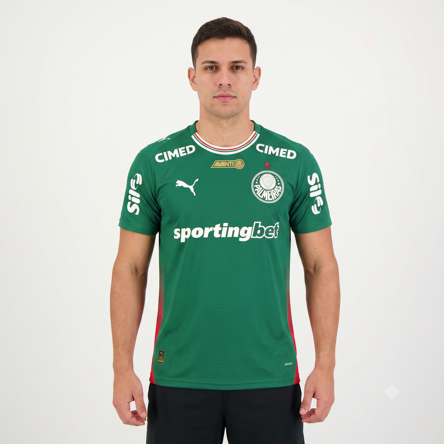 Palmeiras Home 26/27 Jogador Com Patrocínios Puma - Verde