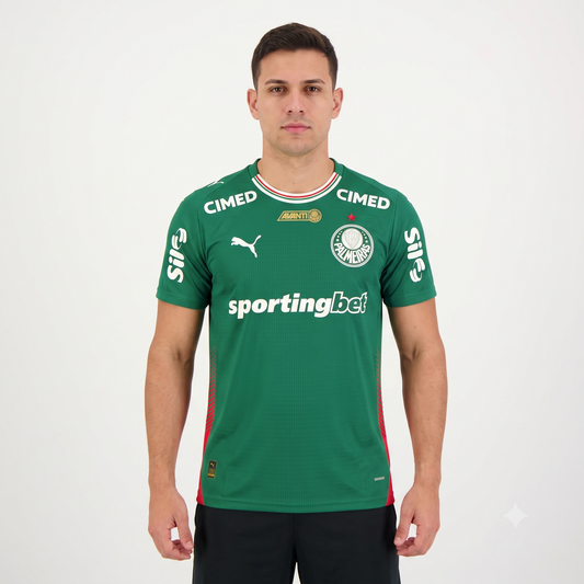 Palmeiras Home 26/27 Jogador Com Patrocínios Puma - Verde