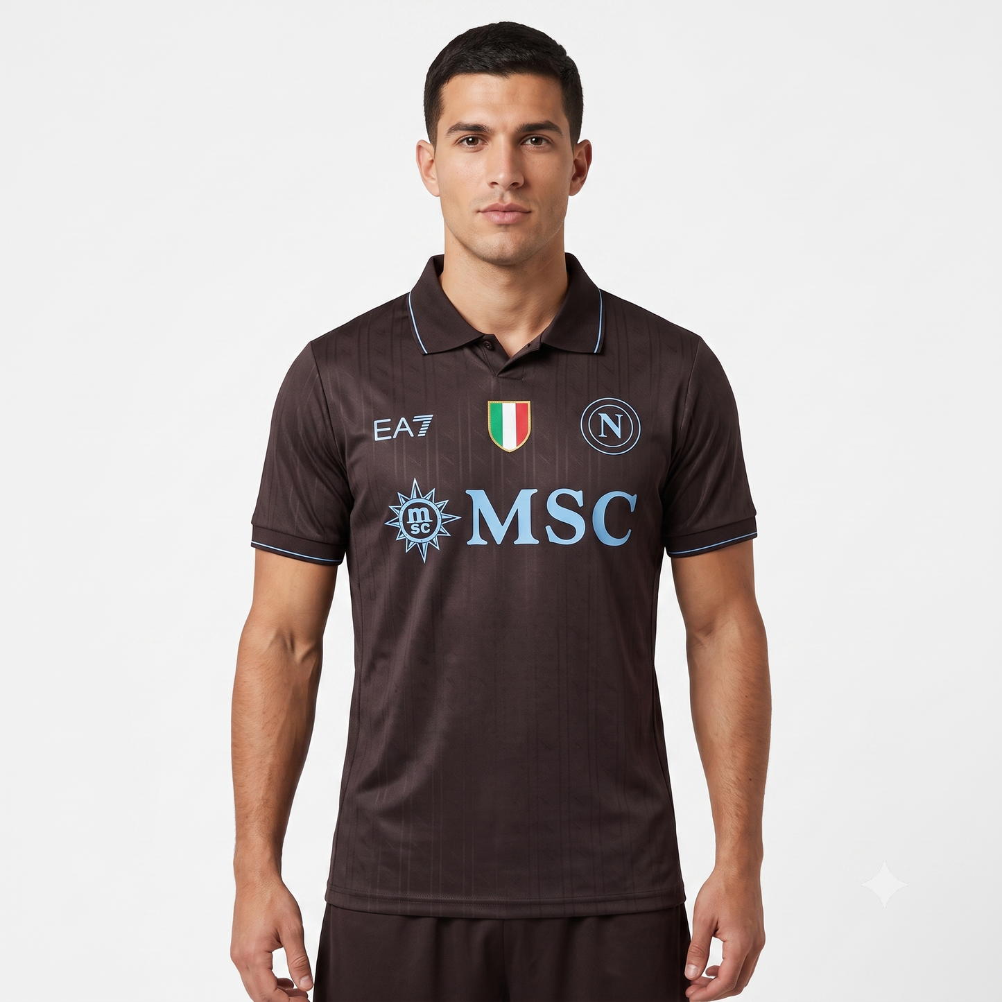Napoli Third 25/26 Jogador EA7 - Cinza