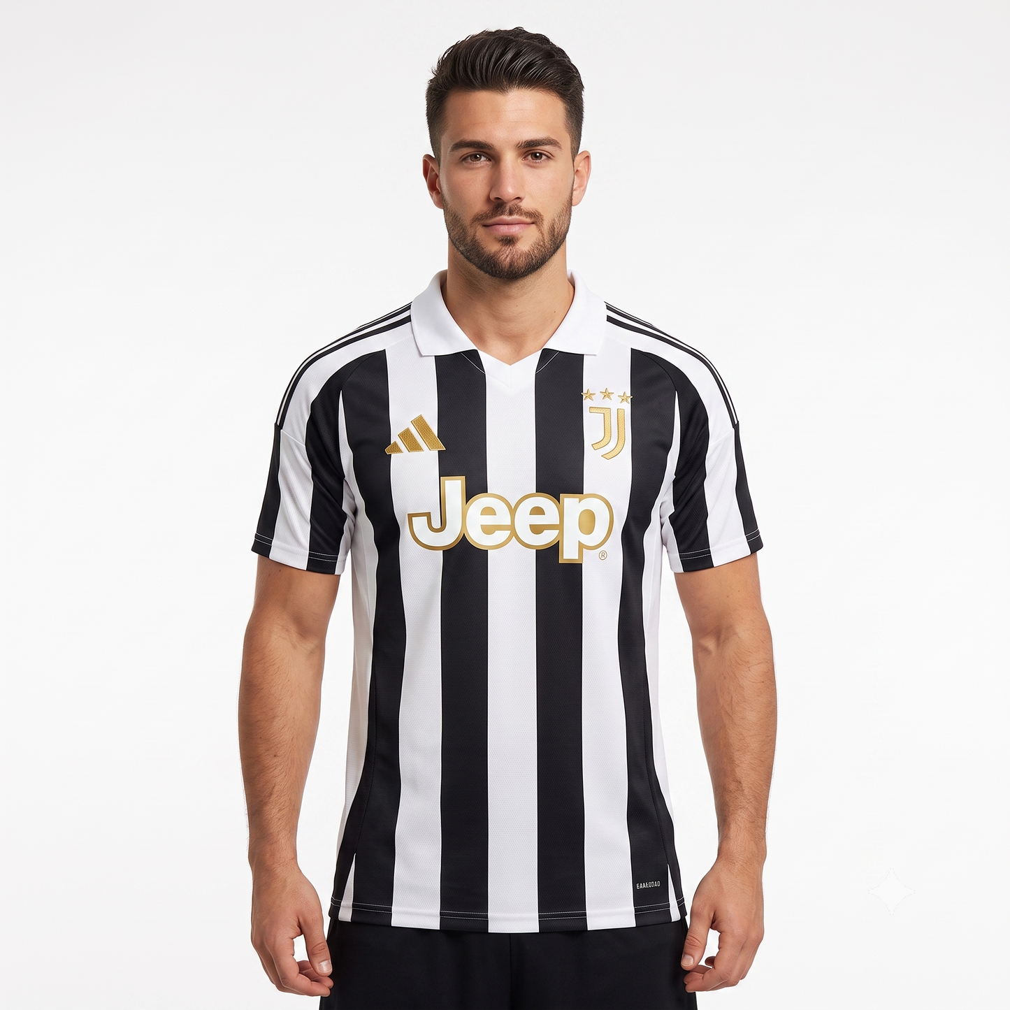 Juventus Home 26/27 Jogador Adidas - Preta e Branca